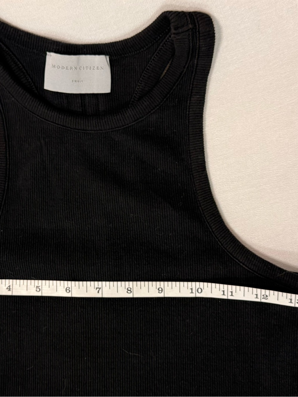 Modern Citizen Black Ribbed Racerback Tank Top Small - Picture 6 of 8